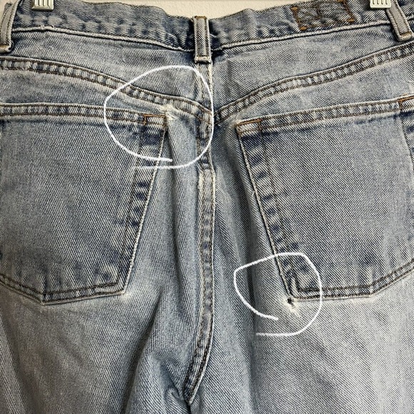 Vintage The Limited Denim Bootcut Jeans Sz 8 Blue Light Wash Fade Distre… - Picture 8 of 10